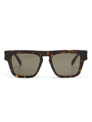 

Rectangular frame sunglasses, Alexander McQueen Eyewear Rectangular frame sunglasses