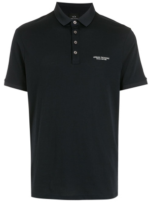

Logo-print polo shirt, Armani Exchange Logo-print polo shirt