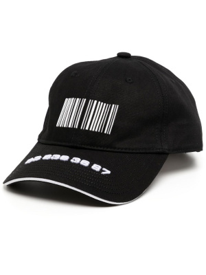 

Barcode-print baseball cap, VTMNTS Barcode-print baseball cap