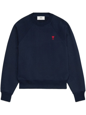 

Embroidered cotton sweatshirt, AMI Paris Embroidered cotton sweatshirt