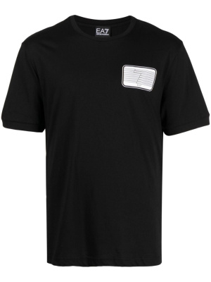 

Logo-patch cotton T-shirt, Ea7 Emporio Armani Logo-patch cotton T-shirt