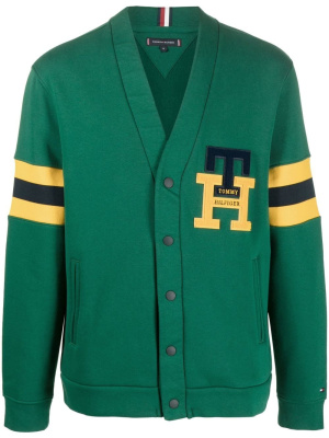 

Logo-patch side-slit pockets cardigan, Tommy Hilfiger Logo-patch side-slit pockets cardigan