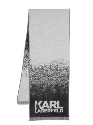

Logo-print knitted scarf, Karl Lagerfeld Logo-print knitted scarf