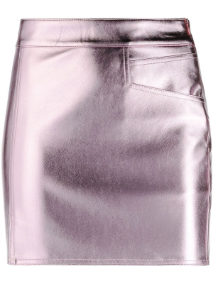 

Talia metallic-effect miniskirt, ALIX NYC Talia metallic-effect miniskirt