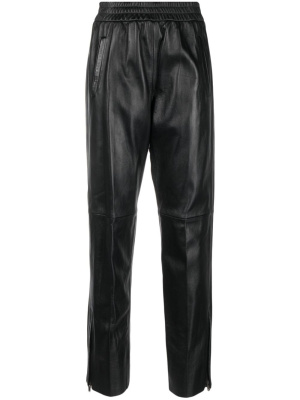 

Leather elastic-waist cropped trousers, Golden Goose Leather elastic-waist cropped trousers