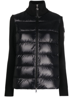 

Knit-sleeve padded jacket, Moncler Knit-sleeve padded jacket