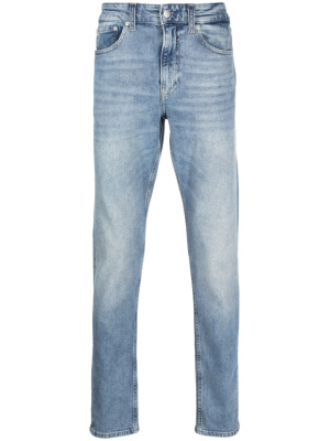 

Logo-patch slim-fit jeans, Calvin Klein Jeans Logo-patch slim-fit jeans