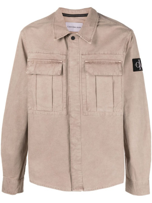 

Cargo-pockets cotton overshirt, Calvin Klein Jeans Cargo-pockets cotton overshirt