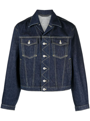 

Contrast-stitch denim jacket, Kenzo Contrast-stitch denim jacket
