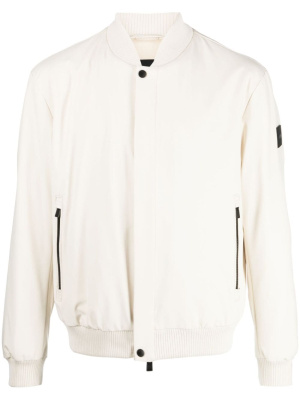 

Logo-plaque zip-up jacket, BOSS Logo-plaque zip-up jacket