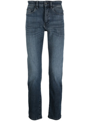 

Logo-patch slim-cut jeans, BOSS Logo-patch slim-cut jeans