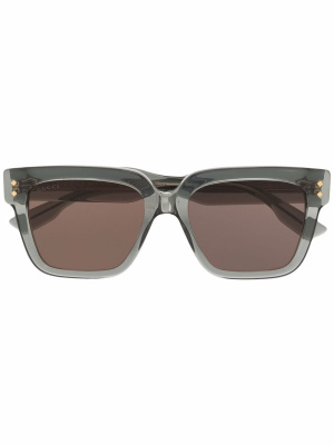 

Transparent square-frame sunglasses, Gucci Eyewear Transparent square-frame sunglasses