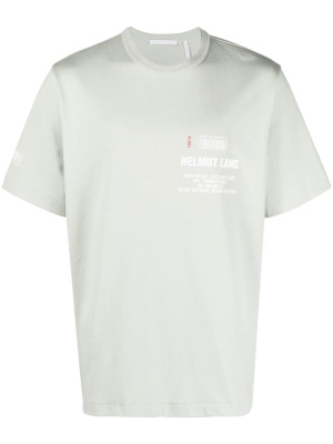 

Grey Logo-Print T-Shirt, Helmut Lang Grey Logo-Print T-Shirt