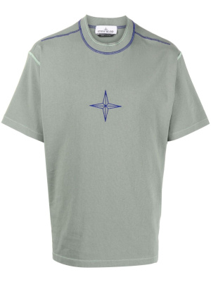 

Logo-print cotton T-shirt, Stone Island Logo-print cotton T-shirt