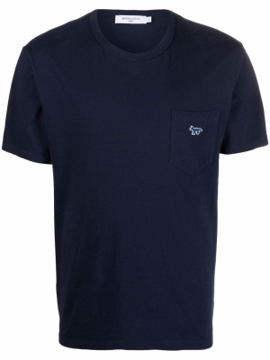 

Embroidered-logo pocket T-Shirt, Maison Kitsuné Embroidered-logo pocket T-Shirt