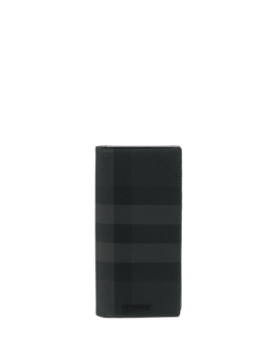 

Check-print leather wallet, Burberry Check-print leather wallet