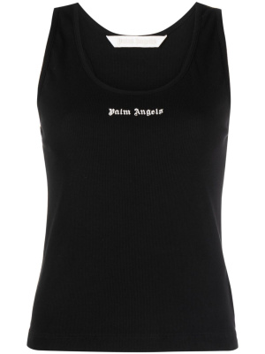 

Logo-print racerback top, Palm Angels Logo-print racerback top