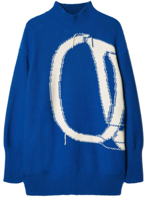 

Logo-intarsia wool jumper, Off-White Logo-intarsia wool jumper