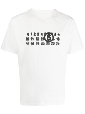 

Numbers-motif cotton T-shirt, MM6 Maison Margiela Numbers-motif cotton T-shirt