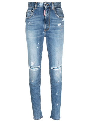 

High-rise skinny jeans, Dsquared2 High-rise skinny jeans