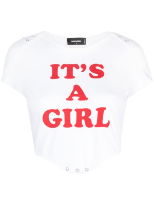 

Slogan-print cotton T-shirt, Dsquared2 Slogan-print cotton T-shirt