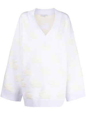 

Jacquard V-neck jumper, JW Anderson Jacquard V-neck jumper