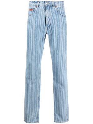 

Striped straight-leg jeans, Martine Rose Striped straight-leg jeans