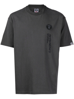 

Logo-lettering cotton T-shirt, AAPE BY *A BATHING APE® Logo-lettering cotton T-shirt