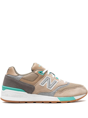 

597 suede "Beach Sand/Teal" sneakers, New Balance 597 suede "Beach Sand/Teal" sneakers