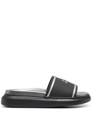 

Logo-print slides, Alexander McQueen Logo-print slides