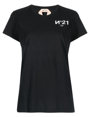

Logo-print cotton T-shirt, Nº21 Logo-print cotton T-shirt