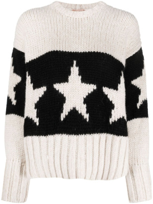 

Star intarsia-knit jumper, Nº21 Star intarsia-knit jumper