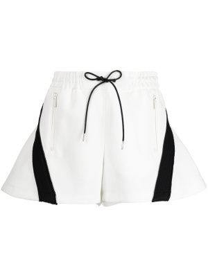 

High-waist stripe-detail shorts, Sacai High-waist stripe-detail shorts