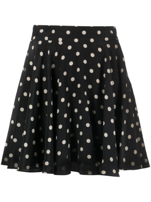 

Polka dot-print silk miniskirt, Nina Ricci Polka dot-print silk miniskirt