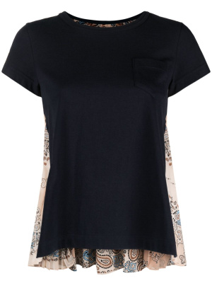 

Paisley-print cotton T-shirt, Sacai Paisley-print cotton T-shirt