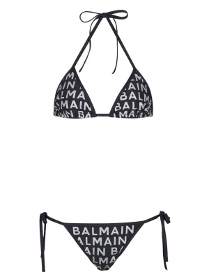 

Logo-print bikini set, Balmain Logo-print bikini set