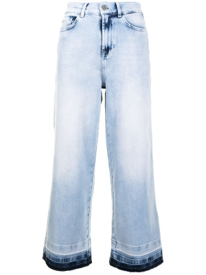 

Cropped wide-leg jeans, TWINSET Cropped wide-leg jeans