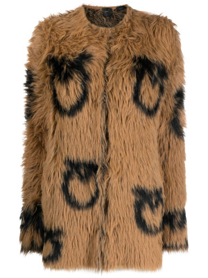 

Love Birds faux-fur cardigan, PINKO Love Birds faux-fur cardigan