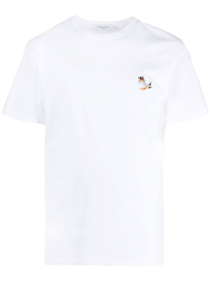 

Logo-patch short-sleeve T-shirt, Maison Kitsuné Logo-patch short-sleeve T-shirt
