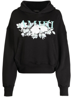 

Logo-print cotton hoodie, AMIRI Logo-print cotton hoodie