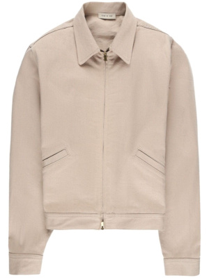 

Logo-plaque cotton jacket, Fear Of God Logo-plaque cotton jacket