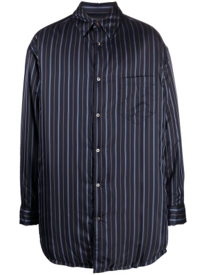 

Padded stripe-print coat, Maison Margiela Padded stripe-print coat