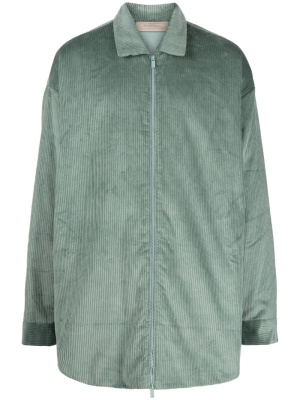 

Corduroy zip-up shirt jacket, FEAR OF GOD ESSENTIALS Corduroy zip-up shirt jacket