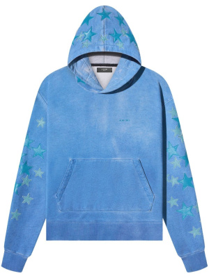 

Spray-paint-effect cotton hoodie, AMIRI Spray-paint-effect cotton hoodie