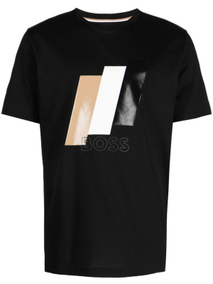 

Logo-print crew-neck T-shirt, BOSS Logo-print crew-neck T-shirt