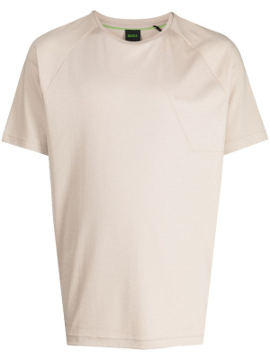 

Logo-embossed raglan-sleeve T-shirt, BOSS Logo-embossed raglan-sleeve T-shirt