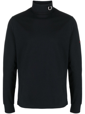 

Logo-patch long-sleeve top, Raf Simons X Fred Perry Logo-patch long-sleeve top