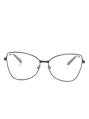 

Logo-engraved cat-eye glasses, Balenciaga Eyewear Logo-engraved cat-eye glasses
