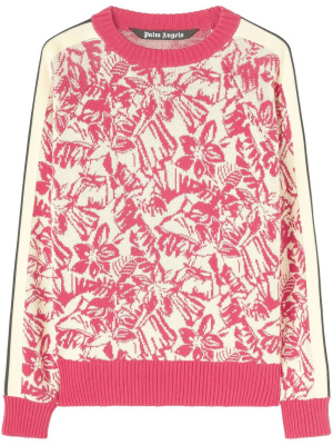 

Hibiscus intarsia-knit jumper, Palm Angels Hibiscus intarsia-knit jumper
