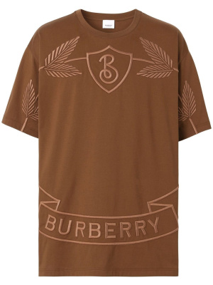

Logo-embroidered short-sleeved T-shirt, Burberry Logo-embroidered short-sleeved T-shirt